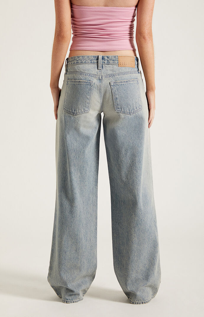 Pacsun Casey Low Rise Baggy Light Wash