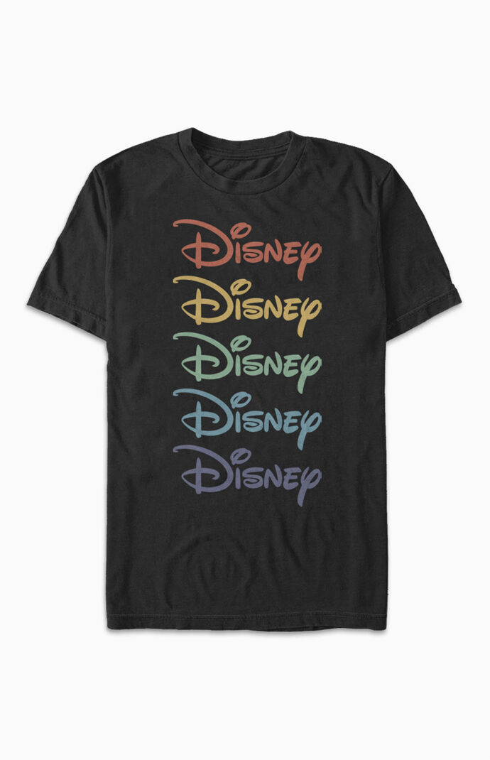 Disney Rainbow Stacked T-Shirt