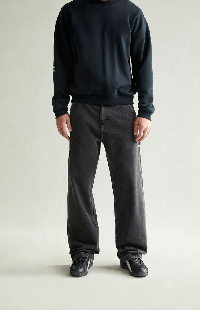 Pacsun Dylan Baggy Jeans Carpenter Contrast Stitch Black | PacSun