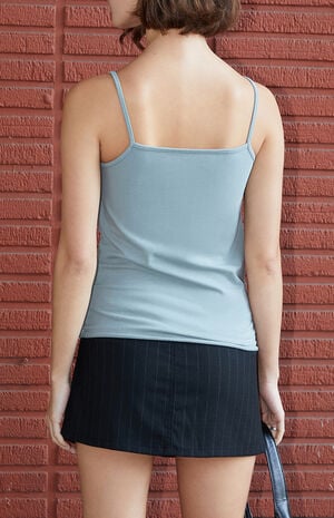 Pinstripe Low Rise Mini Skirt image number 4