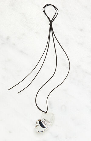 Heart Charm Rope Necklace image number 3