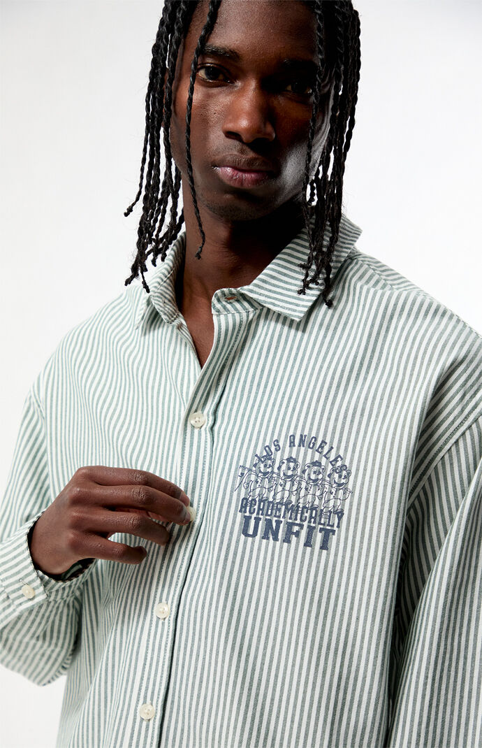 Pacsun Academy Striped Long Sleeve Shirt | Pacsun