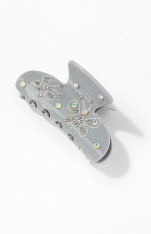 Butterfly Rhinestone Hair Claw Clip image number 1