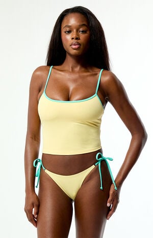 Yellow Rosie Ring Side Tie Bikini Bottom image number 2