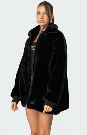 Taylor Oversized Faux Fur Jacket image number 3