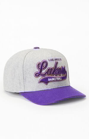 NBA LA Lakers Tail Sweep Pro Snapback Hat image number 1
