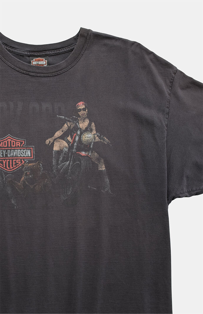 PS VINTAGE Charcoal 2000s Harley Davidson Graphic T-Shirt