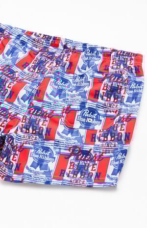 Pabst Blue Ribbon 4" Swim Trunks image number 4