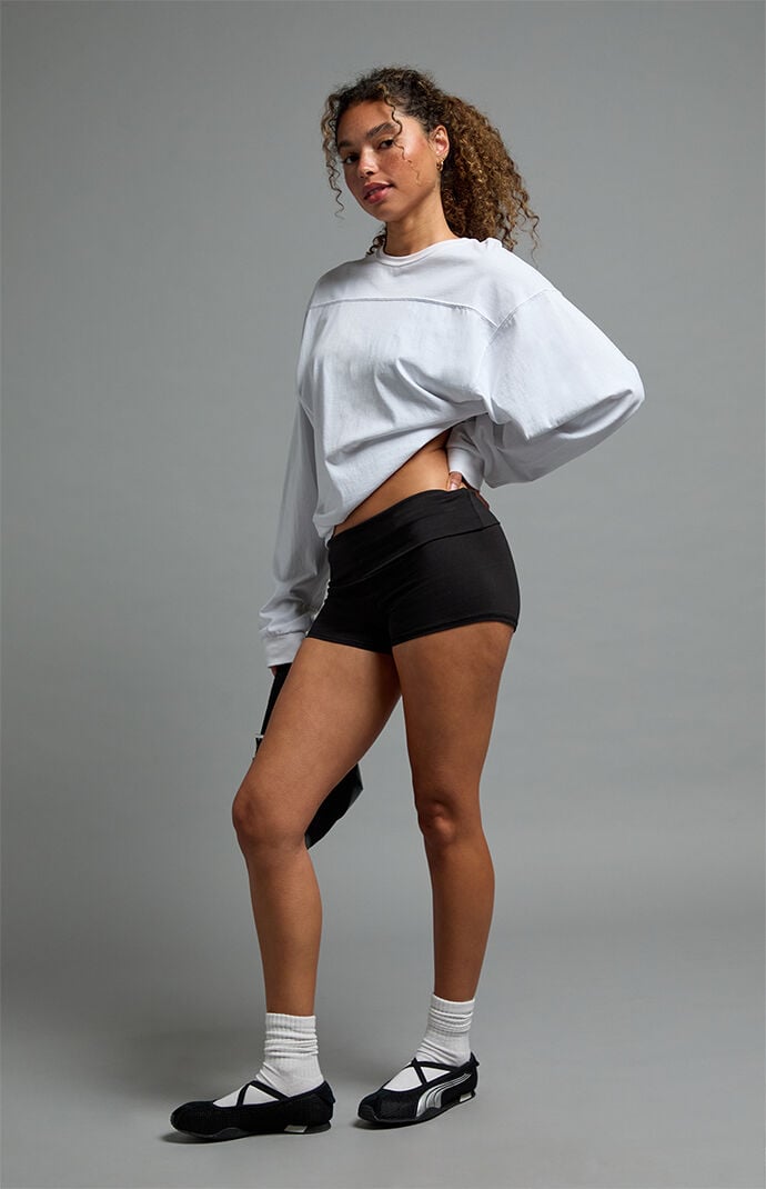 PAC 1980 PAC FLOAT Active Alisha Fold-Over Biker Shorts