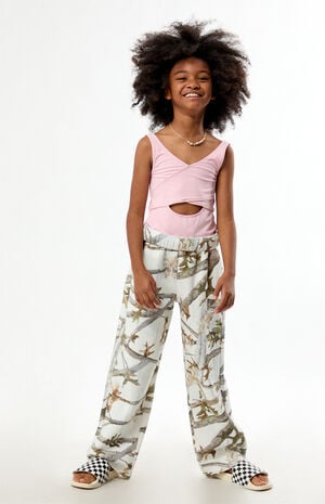 Pink Cutout One Piece Swimsuit image number 4