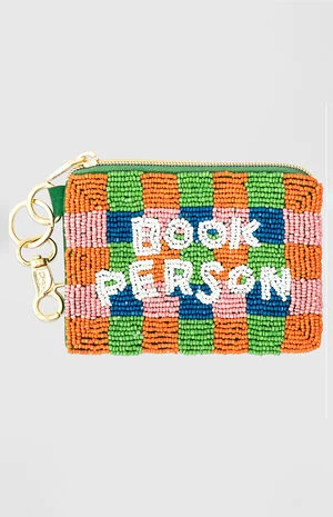 Book Person Beaded Pouch image number 1