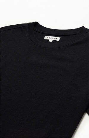 Solid Boxy Knit T-Shirt Solid Boxy Knit T-Shirt image number null