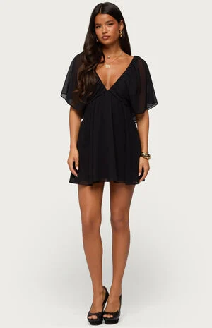 Rosalee Chiffon Babydoll Mini Dress image number 1