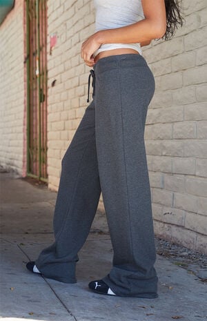 Gray Hilary Yoga Baggy Sweatpants image number 3