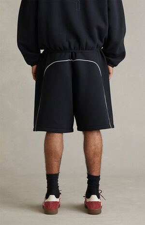 Vintage Black Active Trace Relaxed Sweat Shorts image number 6