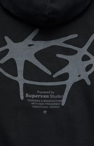 Vintage Black Star Hoodie image number 4