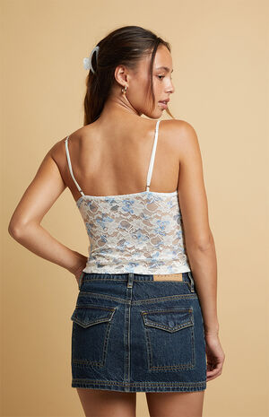 Lizzie Cinched Front Butterfly Tank Top image number 3