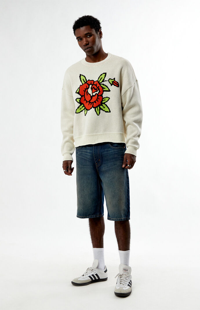 Pacsun Rose Crew Neck Sweater | Pacsun