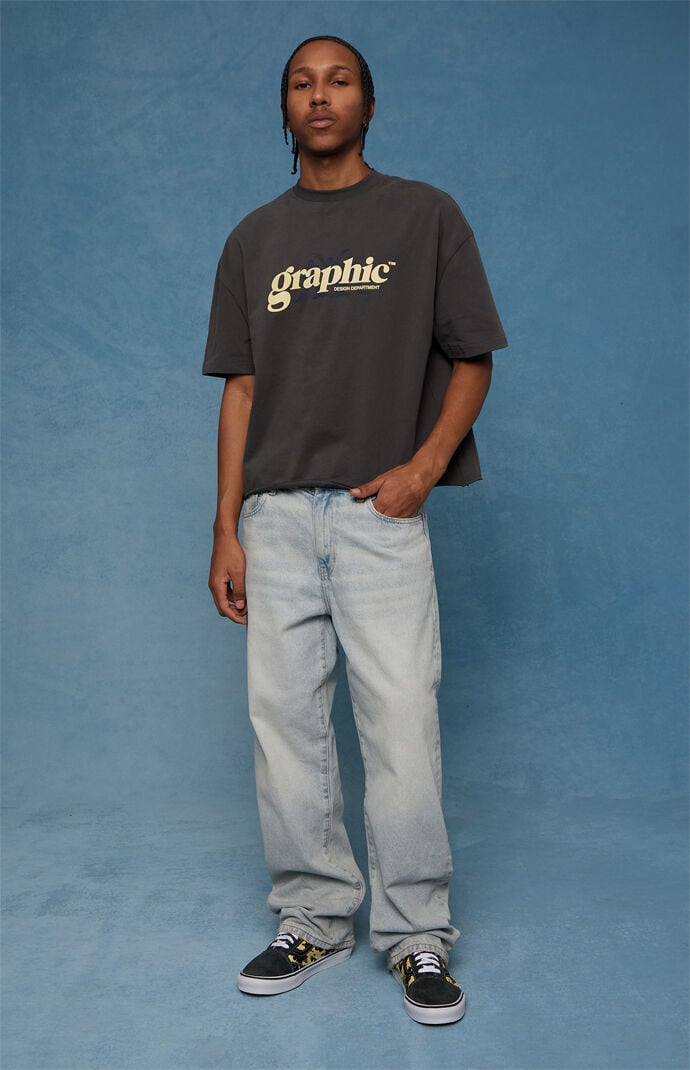 Pacsun Dylan Baggy Jeans Light Wash Tinted