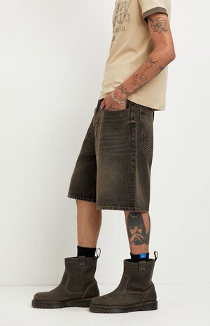 Parker Baggy Jean Shorts Brown image number 3