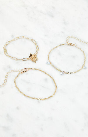 3 Pack Heart Bracelets image number 2