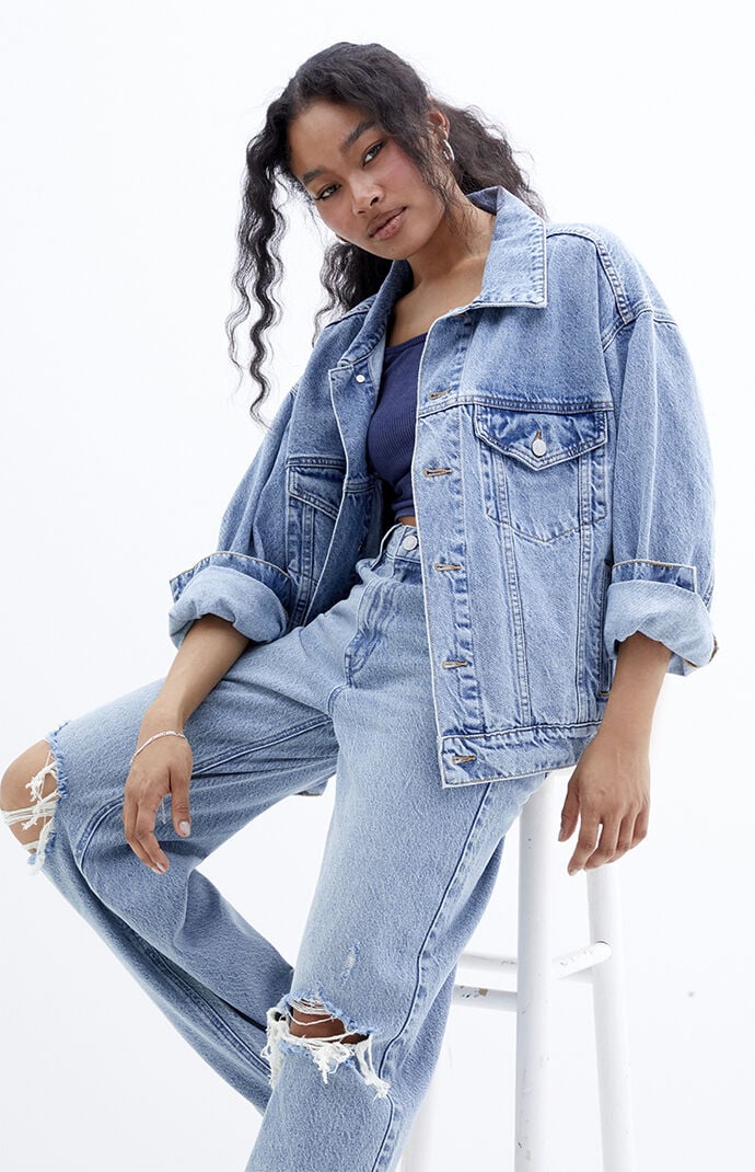 Pacsun jean jacket womens outlet