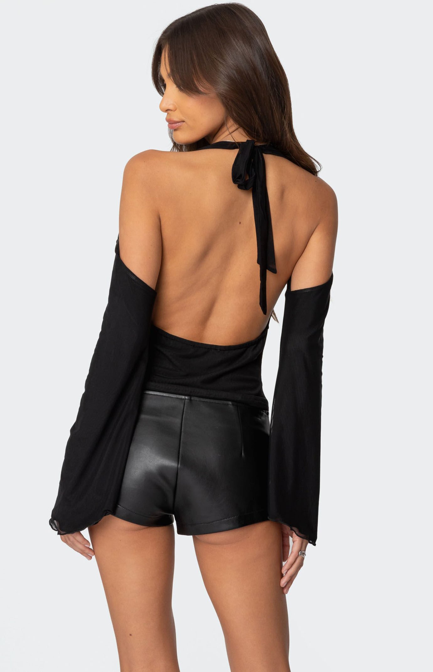 Edikted Open Shoulder Cowl Neck Top | PacSun
