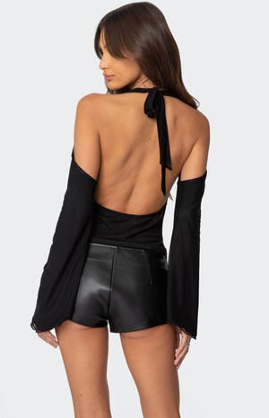 Open Shoulder Cowl Neck Top image number 1