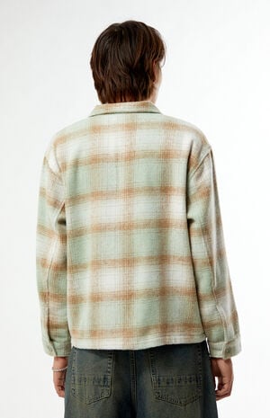 Wordmark Zip Up Long Sleeve Shirt image number 4