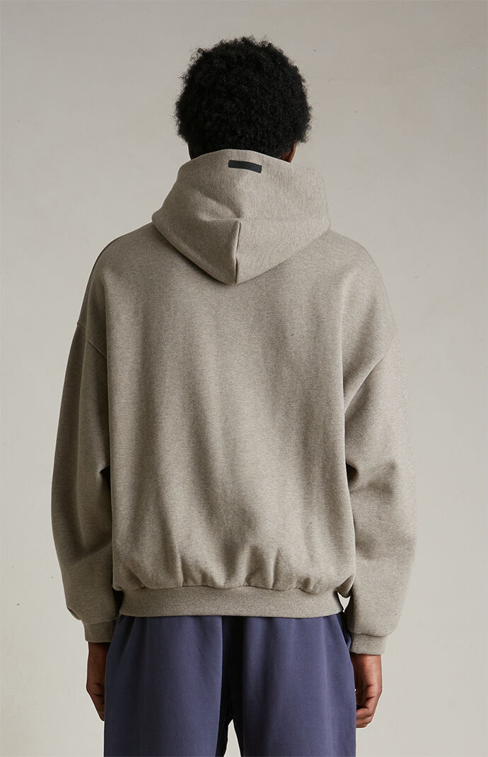 Fear of God ESSENTIALS Heather Grey Fleece Hoodie | PacSun