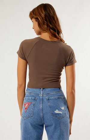 By PacSun Brown St. Louis Raglan T-Shirt image number 4