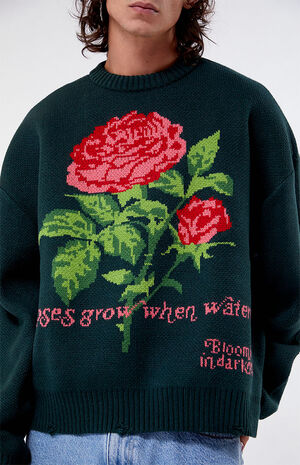 Roses Cropped Sweater image number 3