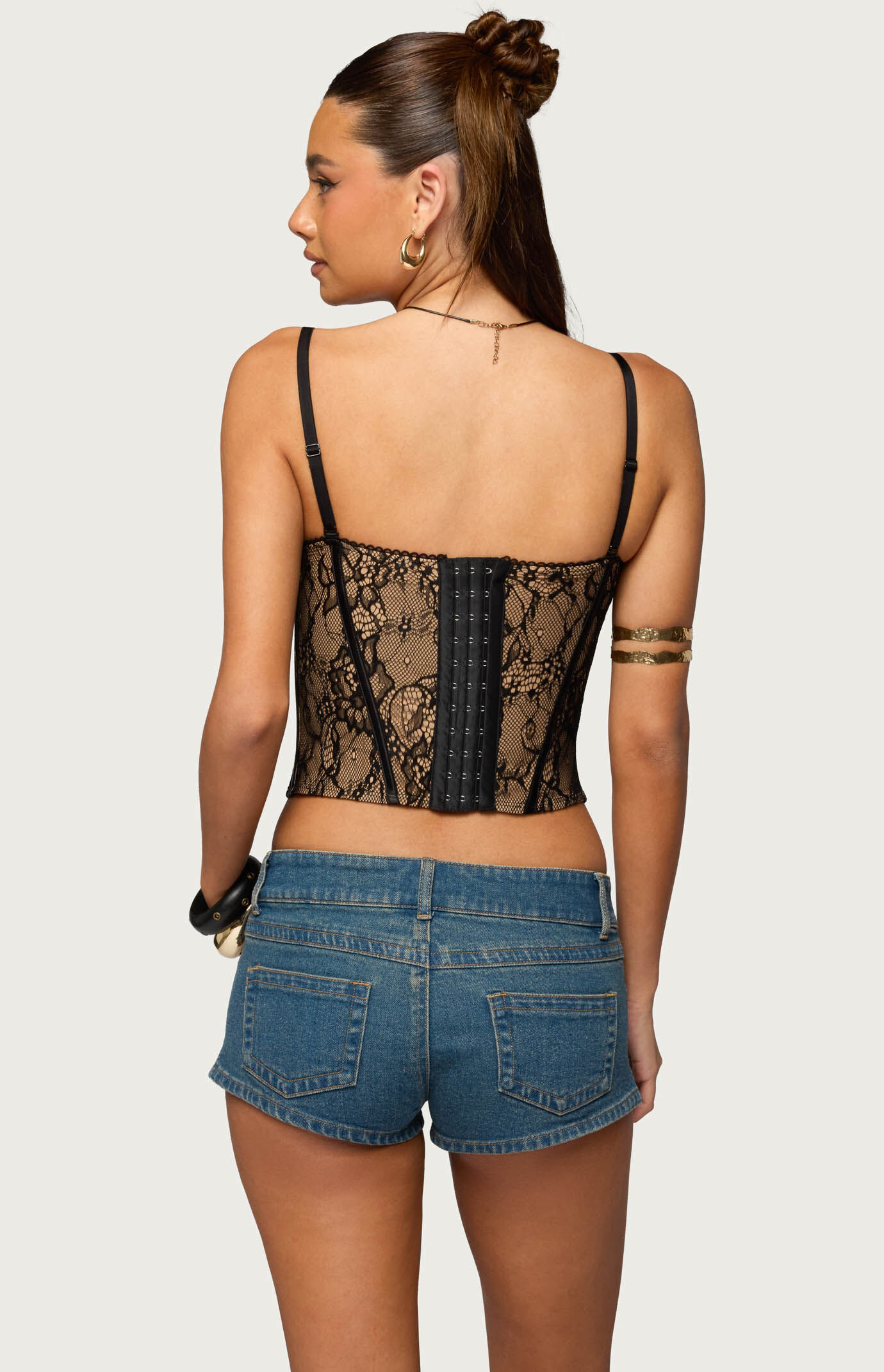 Edikted Saffire Detachable Straps Lace Corset