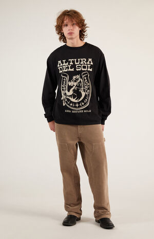 Tan Corduroy Baggy Carpenter Pants image number 1