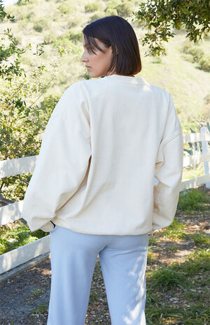 Cream New York Crew Neck Sweatshirt image number 3