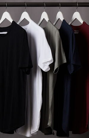 Warden Five-Pack Scallop T-Shirts image number 1