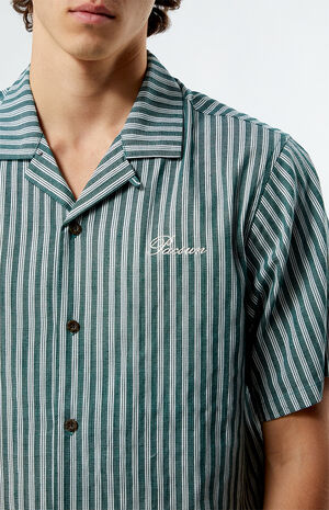 Embroidered Stripe Camp Shirt image number 2