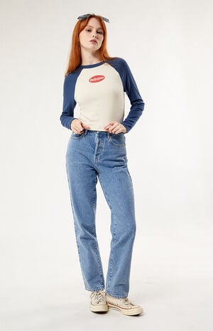 By PacSun Raglan Stamp Long Sleeve T-Shirt image number 3