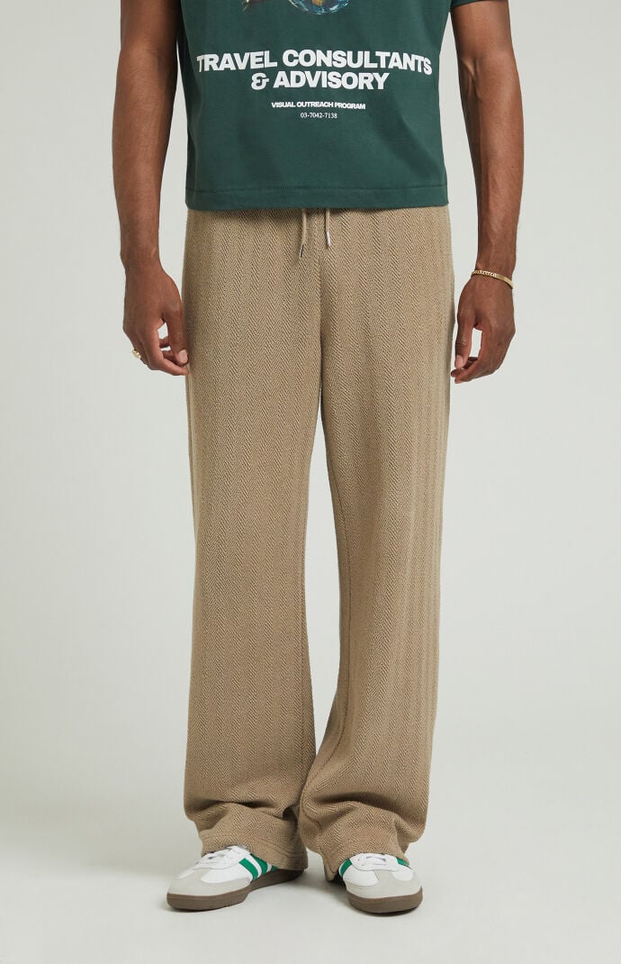 ◆BADBLOOD◆  Classic Houndstooth Track Pants Brown w-p Badblood Royal Classic Hound's-tooth Track Pants Brown