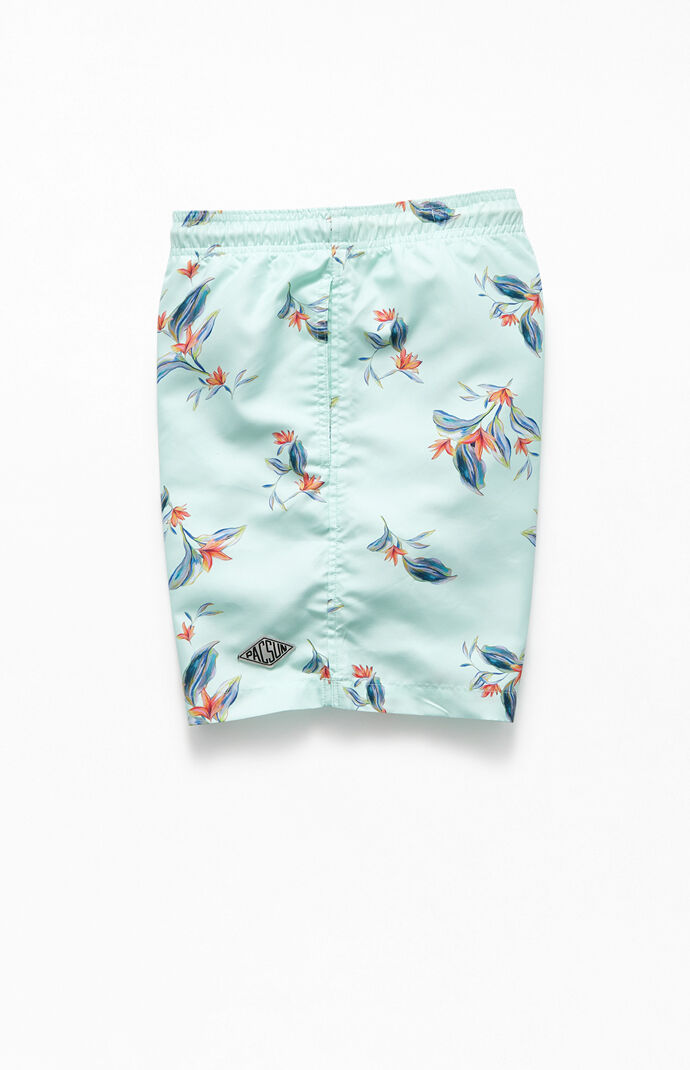 Floral 17" Swim Trunks