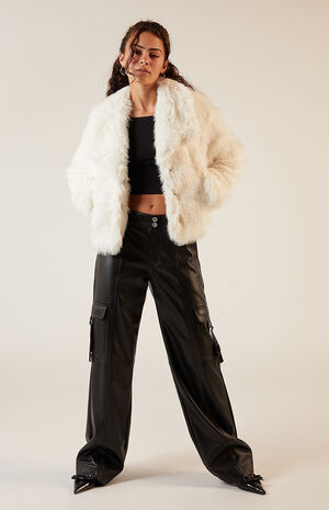 Faux Fur Cropped Coat image number 4