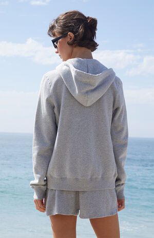 Silver Zip Up Hoodie image number 4