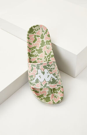 Women's Green Authentic Archie Slide Sandals image number 1