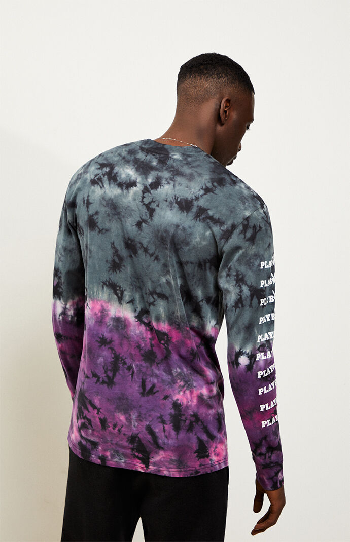 Playboy x Playboy Tie-Dyed Stack Long Sleeve T-Shirt | PacSun