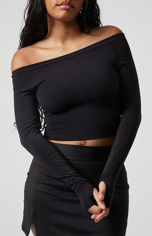 Active Suki Off-The-Shoulder Long Sleeve Top image number 2
