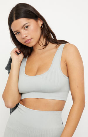 Active Seamless Ribbed Sports Bra image number 1