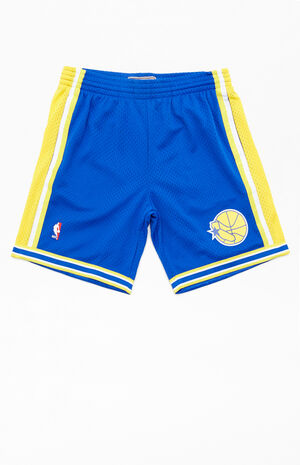 Mitchell & Ness Warriors Swingman Basketball Shorts