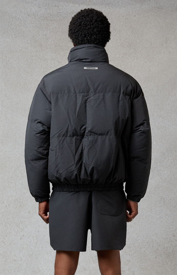 Essentials Fear Of God Black Puffer Jacket | PacSun