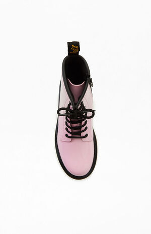 Kids Pink 1460 Lace Up Boots image number 5