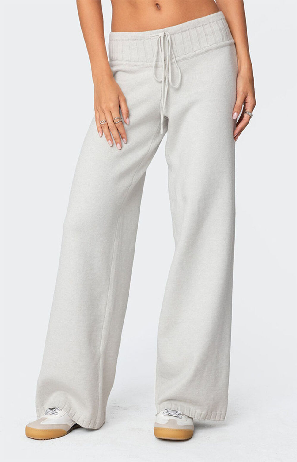 Edikted Russell Straight Leg Knit Pants Pacsun
